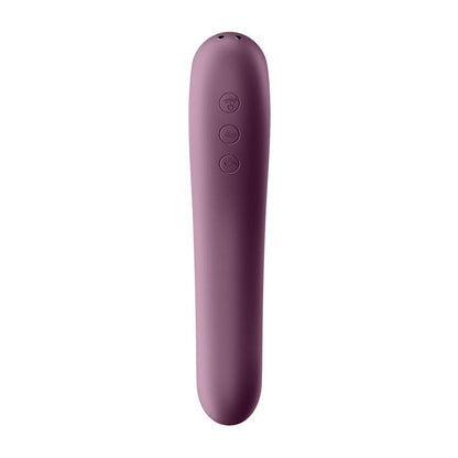Satisfyer succionador de clítoris con vibración "Dual Kiss" rojo vino