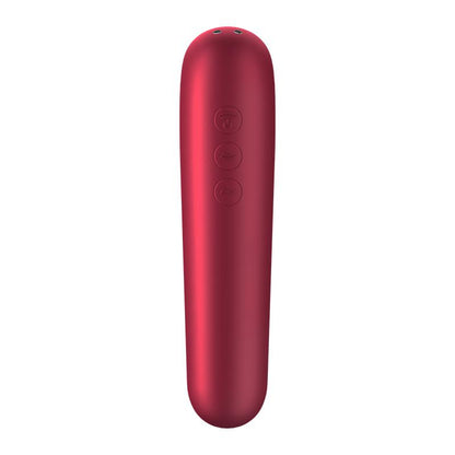 Satisfyer succionador de clítoris con vibración "Dual Love" rojo (con app)