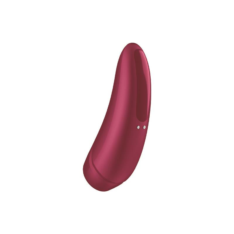 Satisfyer succionador de clítoris con vibración "Curvy 1" rojo (con app)