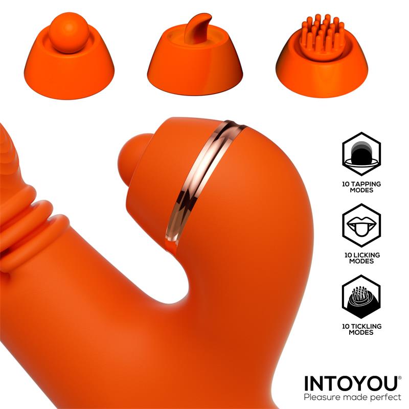 Intoyou vibrador 4 en 1 (tapping-licking-tickling-masaje) "Ethan"