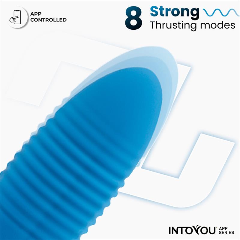 Intoyou huevo vibrador y thrusting azul (con app)