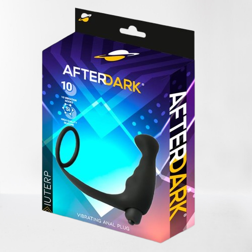 LateToBed Afterdark plug anal con vibración y anillo para pene "Iuterp"