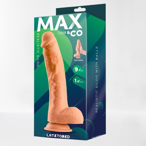 LateToBed Max & Co dildo realista con testículos "Lois" 23.1 cm
