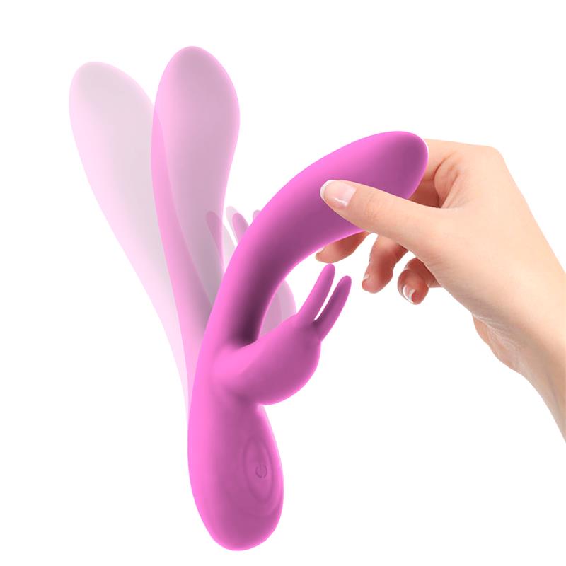 Intoyou vibrador silicona líquida "Mauve" rosa