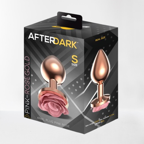 LateToBed Afterdark plug anal con rosa rosa talla S bronzo
