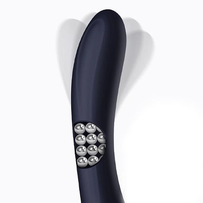Intoyou vibrador con lengua rotadora y bolas internas "Royalspace" azul