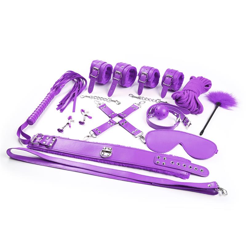 Intoyou "BDSM Line" set bondage 10 piezas lila