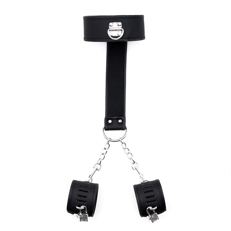 Intoyou "Black Shadow" collar con esposas para muñecas