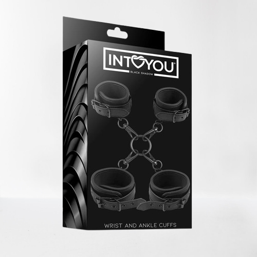 Intoyou "Black Shadow" esposas para tobillos y muñecas