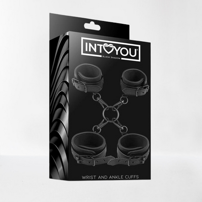 Intoyou "Black Shadow" esposas para tobillos y muñecas
