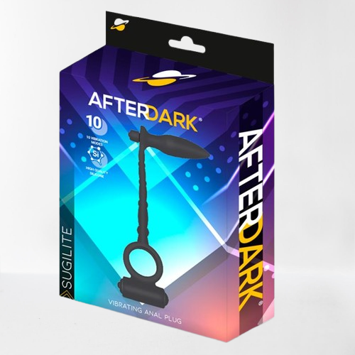 LateToBed Afterdark plug anal con vibración y anillo para pene "Sugilite"