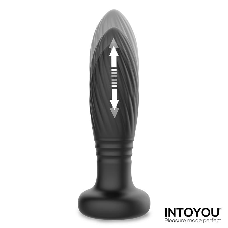 Intoyou plug anal con thrusting, vibración y luces led "Tainy"