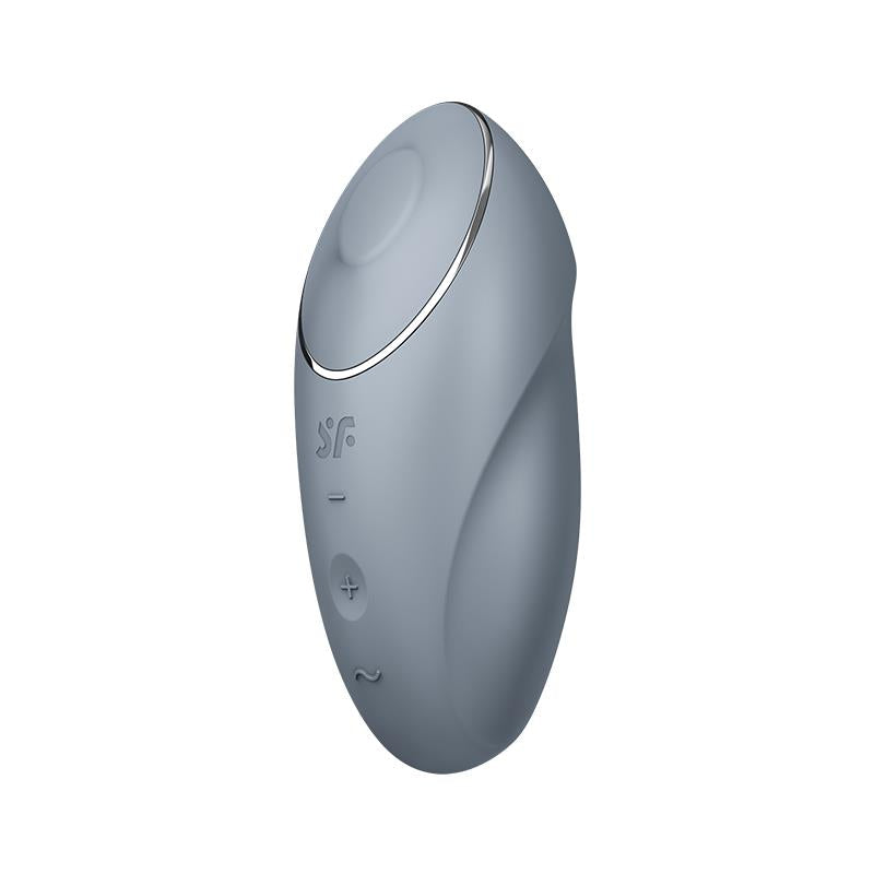 Satisfyer vibrador con tapping "Tap and Climax 1" gris