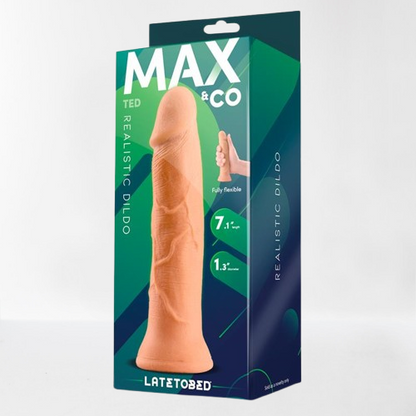 LateToBed Max & Co dildo realista con testículos "Ted" 18 cm