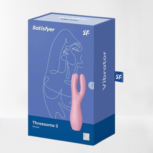 Satisfyer vibrador "Threesome 3 Lay-on" rosa