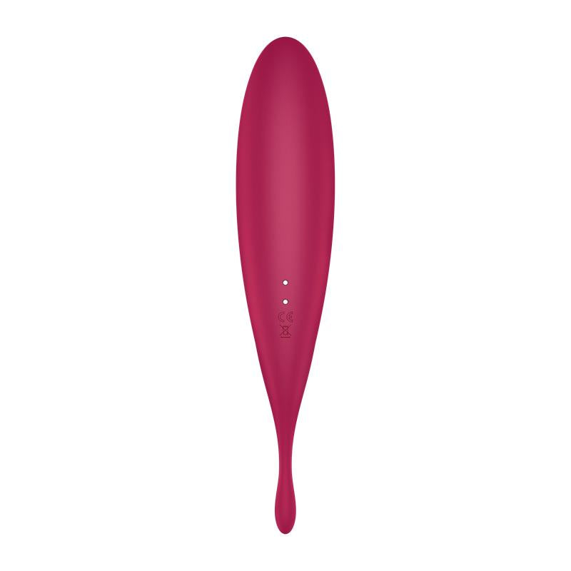 Satisfyer succionador de clítoris con vibración "Twirling Pro" rojo (con app)
