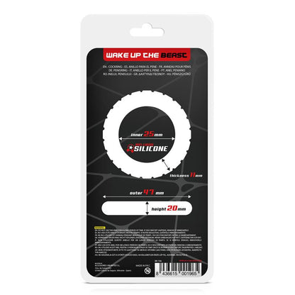 Beast Ring anillo para pene de silicona líquida con diseño turbina 2.5 cm