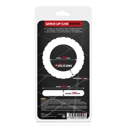 Beast Ring anillo para pene de silicona líquida con diseño turbina 3 cm