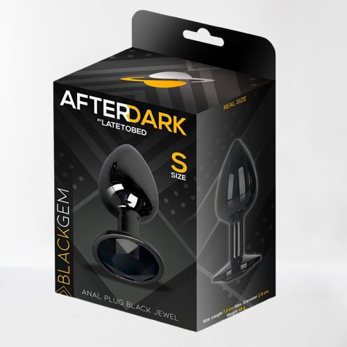 LateToBed Afterdark plug anal con joya negra "Blackgem" talla S