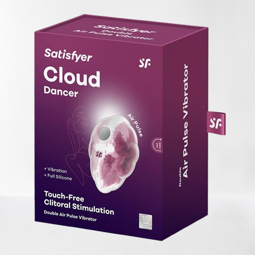 Satisfyer succionador de clítoris con vibración "Cloud Dancer" red
