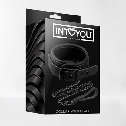 Intoyou "Black Shadow" collar con correa