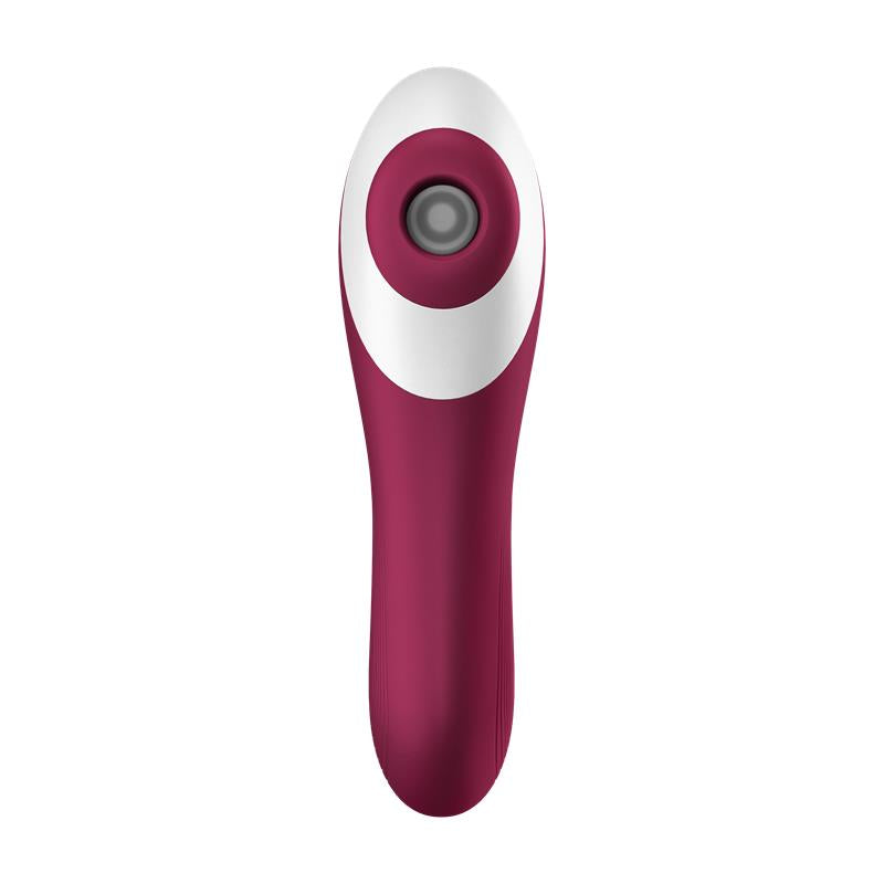Satisfyer succionador de clítoris con vibración "Dual Crush" rojo