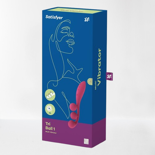 Satisfyer vibrador "Tri Ball 1" rojo