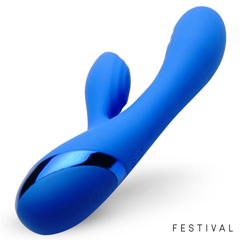 LateToBed Festival vibrador "Marna" azul