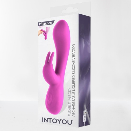 Intoyou vibrador silicona líquida "Mauve" rosa
