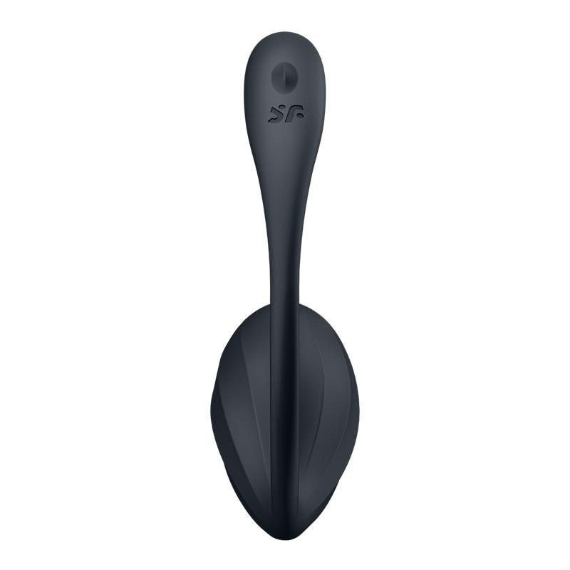 Satisfyer vibrador de braguita "Ribbed Petal" negro (con app)
