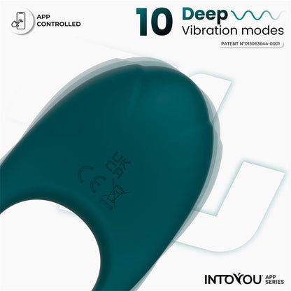 Intoyou anillo vibrador "Ringo" verde (con app)