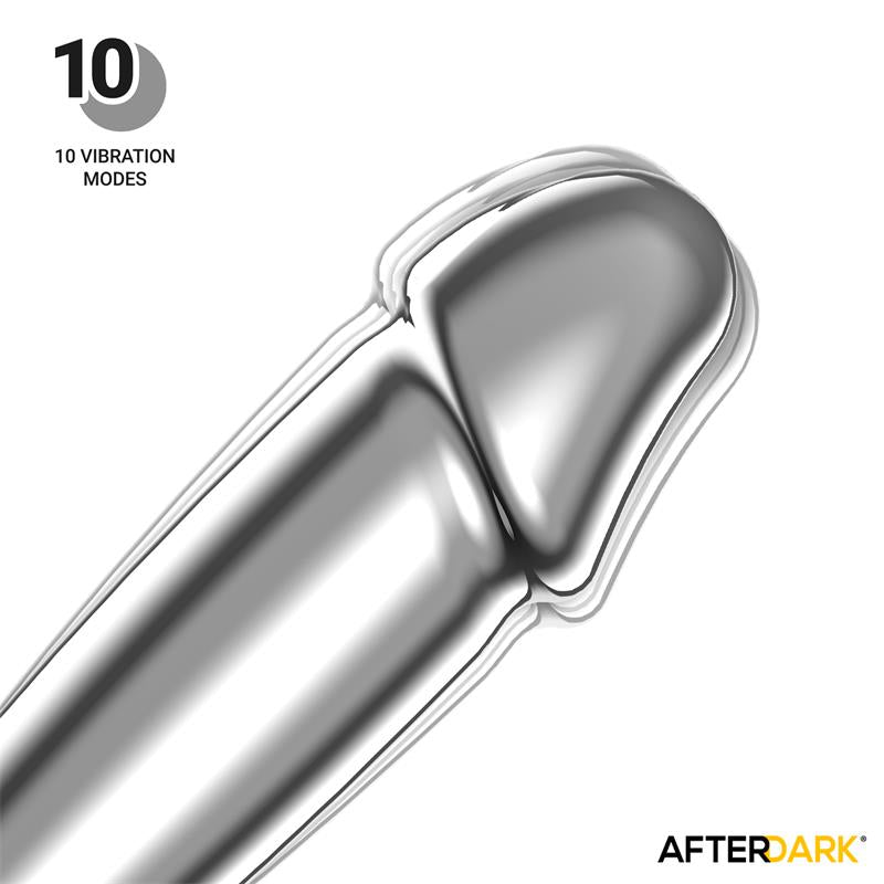 LateToBed Afterdark plug anal con vibración "Sarmy" talla S cromado