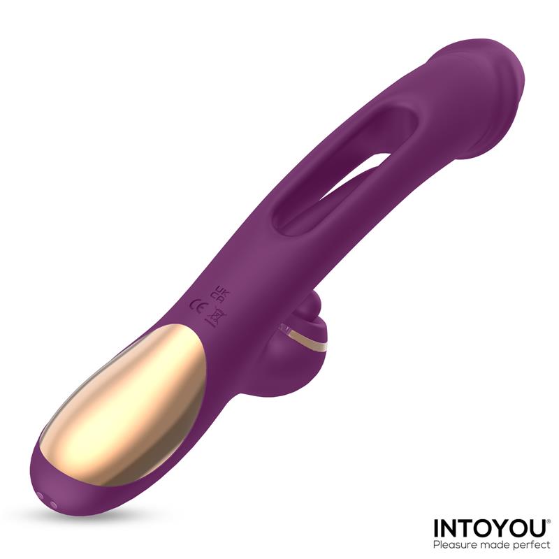 Intoyou vibrador con lengua, bola de golpeteo y flipping "Siter"
