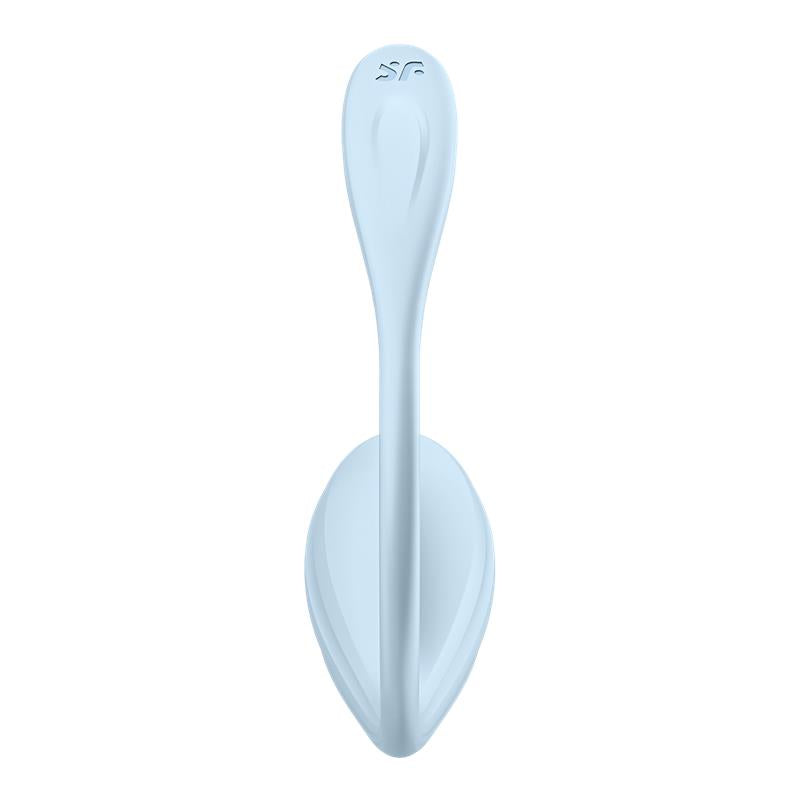 Satisfyer vibrador de braguita "Smooth Petal" azul (con app)