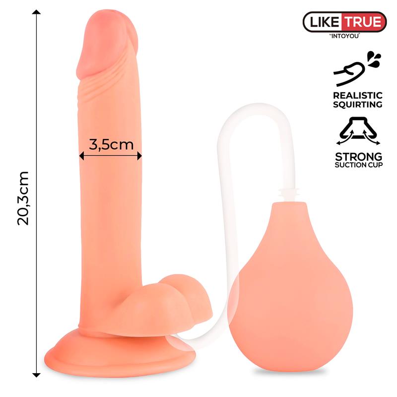 Intoyou LikeTrue dildo realista eyaculador "Squirtz" 20.3 cm