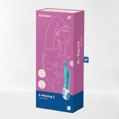 Satisfyer vibrador estimulador Punto A "A-Mazing 2" azul