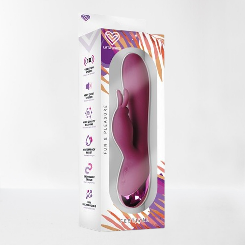 LateToBed Festival vibrador "Brole" lila