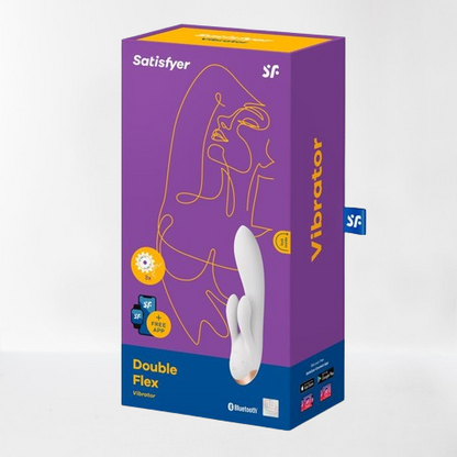 Satisfyer vibrador "Double Flex" blanco (con app)