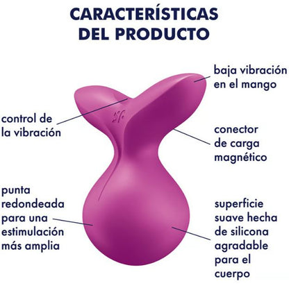 Satisfyer vibrador lay-on para el clítoris "Viva la Vulva 3"