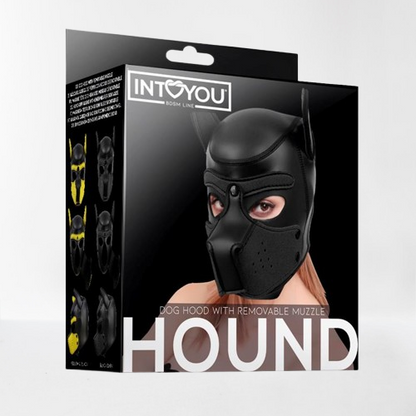Intoyou "BDSM Line" máscara Hound de perro negra
