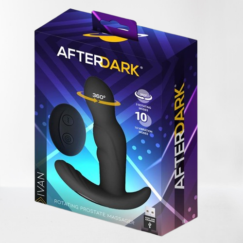 LateToBed Afterdark plug anal con vibración y rotación "Ivan"
