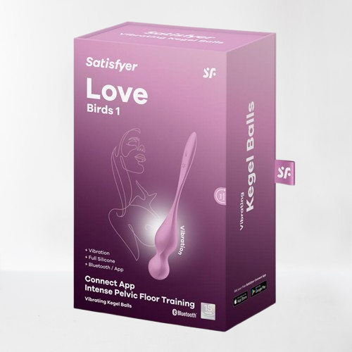 Satisfyer vibrador y bolas Kegel "Love Birds 1" rosa (con app)