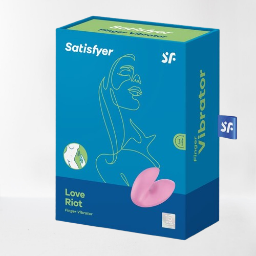 Satisfyer vibrador de dedo "Love Riot" rosa