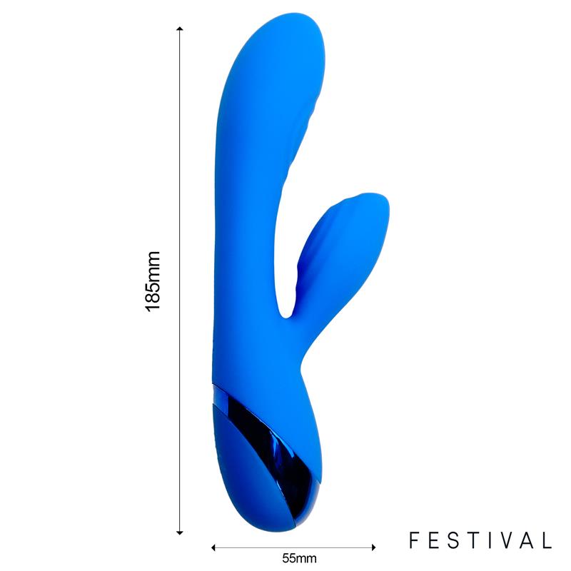 LateToBed Festival vibrador "Marna" azul