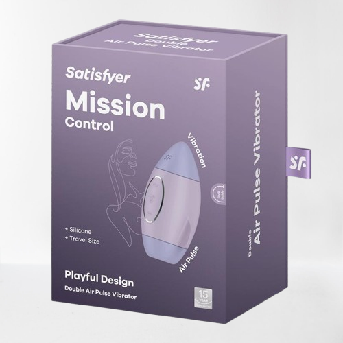 Satisfyer succionador de clítoris con vibración "Mission Control" - Violeta