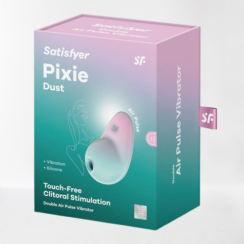 Satisfyer succionador de clítoris con vibración "Pixie Dust" menta/rosa