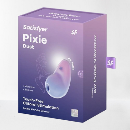 Satisfyer succionador de clítoris con vibración "Pixie Dust" violeta/rosa