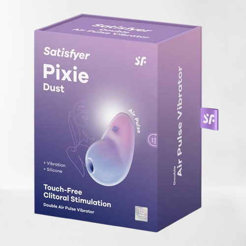 Satisfyer succionador de clítoris con vibración "Pixie Dust" violeta/rosa