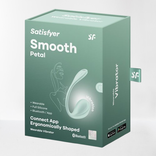 Satisfyer vibrador de braguita "Smooth Petal" verde (con app)