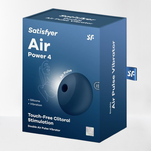 Satisfyer succionador de clítoris con vibración "Air Power 4" azul